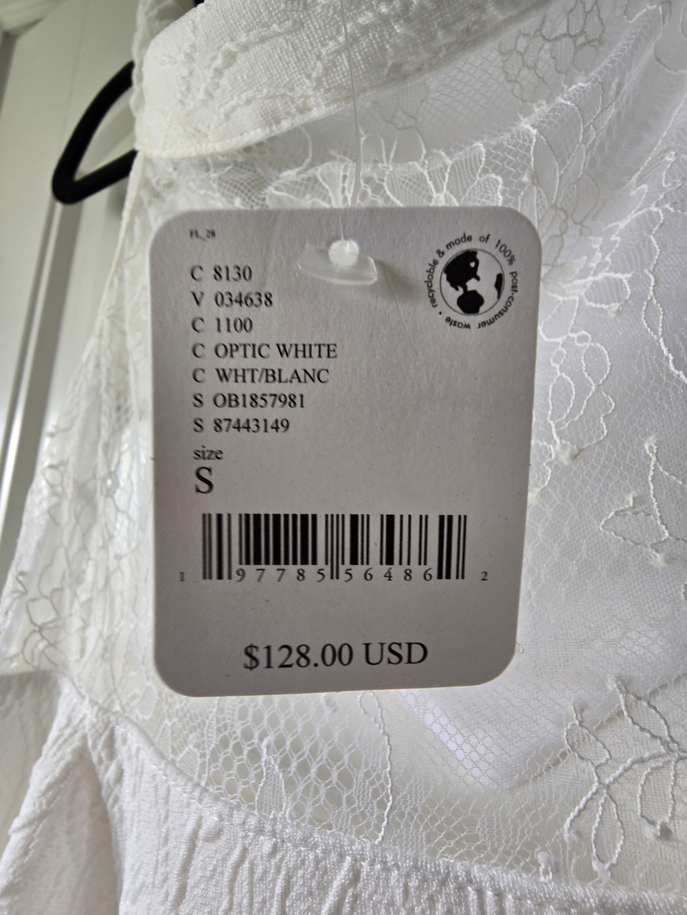 NWT Free People Brooklyn Mini Dress White Lace Fit & Flare Small Coquette Bridal - Picture 14 of 16